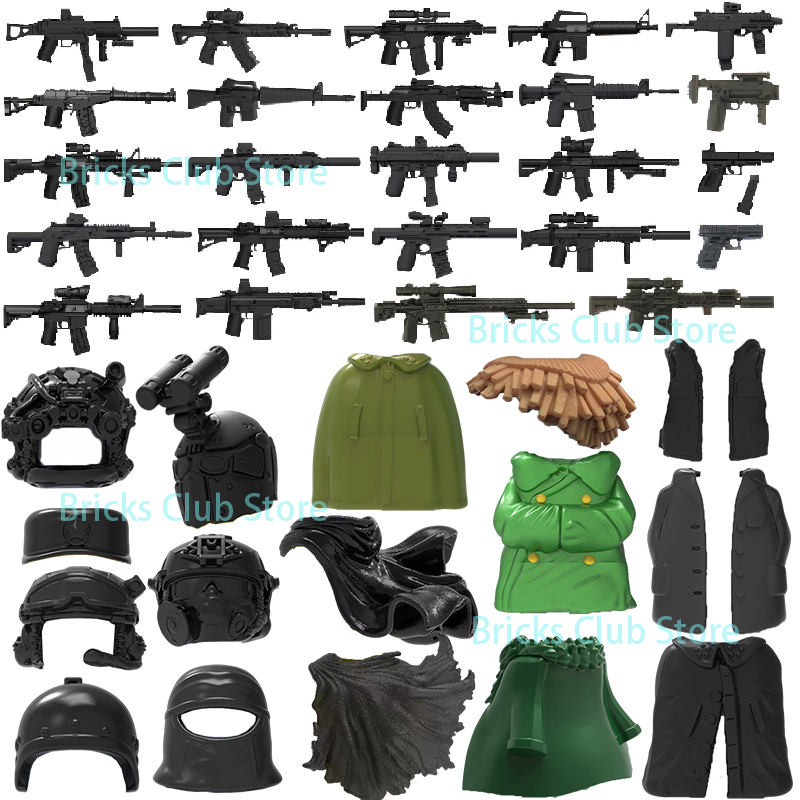 3D Printing Lego Bricks - 軍事 3D プリント銃ビルディングブロック部隊装備サブマシンピストル HK416 ライフルフィギュアアクセサリーおもちゃギフト子供のための F05