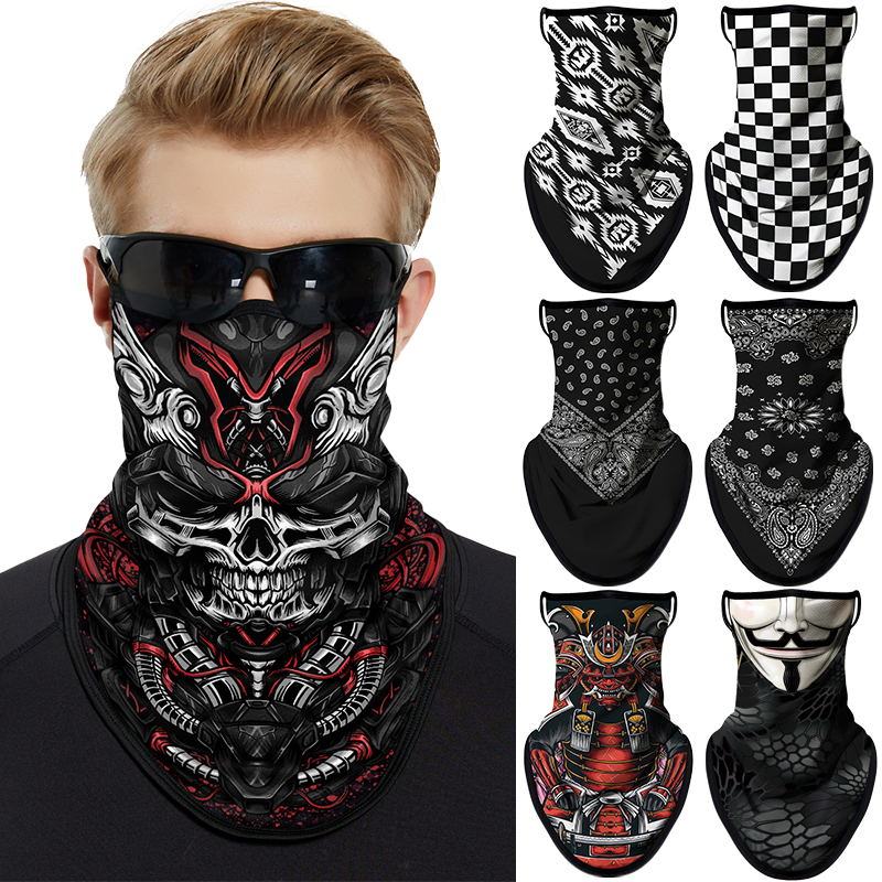3D プリント耳掛けマスクヒップホップ防塵スキー多機能ネック - 3D Printing Mask のレビューと価格