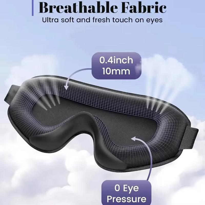 スリープマスク 遮光アイマスク - 睡眠用3D通気性ソフト快 - 3D Printing Mask のレビューと価格